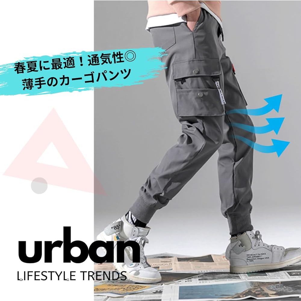 khoki ブラックカーゴパンツ 多ポケット カーゴパンツ ブラック 多ポケット - パンツ安価